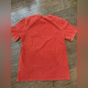 Nike “The Nike Tee” orange embroidered logo t-shirt (medium)